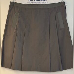LIKE NEW! J. Crew Gray Classic Knee Length Cotton Skirt Pockets Sz 10